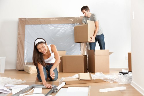 Removal van prepared for a house move in Edgware
