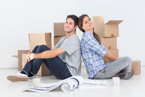 Professional movers handling student belongings in Edgware