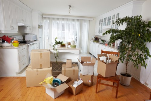Furniture setup during office relocation in Edgware