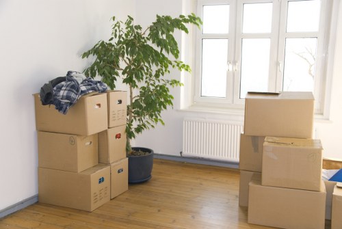 Packing items for student removals in Edgware