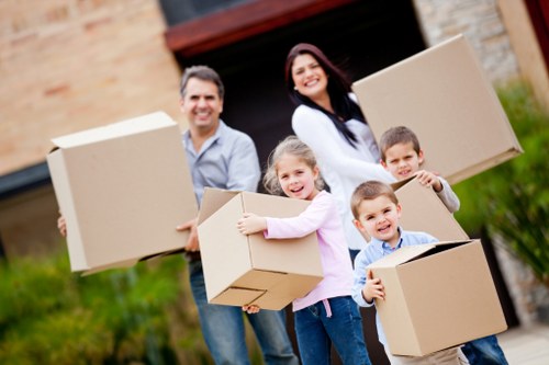 Packed van for student removals in Edgware