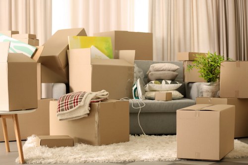 Man with van moving household items in Edgware